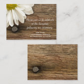 デイジー&バーンウッドカントリーウェディング披露宴カード エンクロージャーカード (正面/裏面)