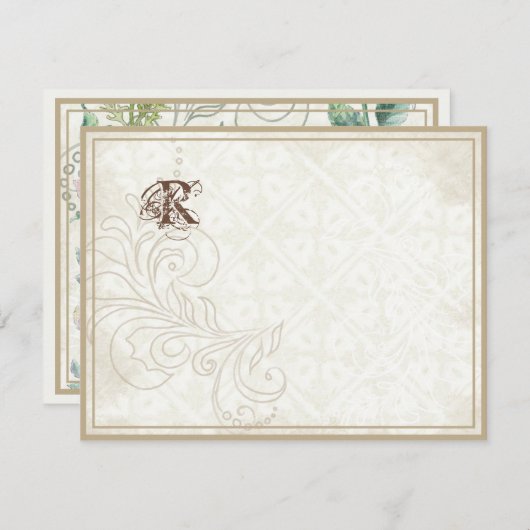 デイジー、パンジーは、蝶nの上がりました-結婚式は感謝していしています サンキューカード (正面/裏面)