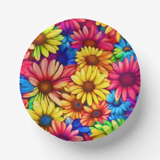 デイジー ビューティ - 紙皿 (正面)