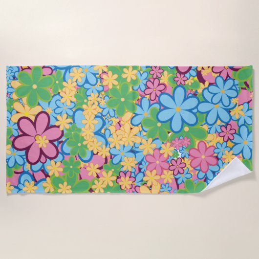 デイジー ビーチタオル (正面)