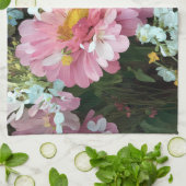 デイジー（ピンク） キッチンタオル (折り畳み)