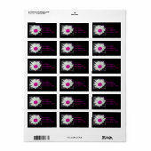 デイジー（ピンク）住所 シール (フルシート)