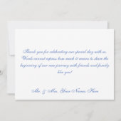 デイジー&フィールドフラワーズブーケ結婚ーズ サンキューカード (裏面)