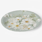 デイジー フラワーの水彩画 ペーパープレート (アングル)