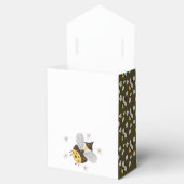 デイジー フラワー バンブルビー ハチ 緑のベイビー シャワー フェイバーボックス (オープン)