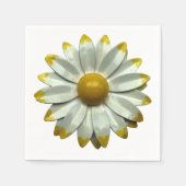 デイジー フラワー - フラワリー 春 夏 ガーデン ウェディング スタンダードカクテルナプキン (正面)