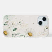 デイジー フローラル iPhone 15ケース (裏面横)