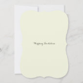 デイジー ブーケ ホワイト ウェディング インビテーション (裏面)