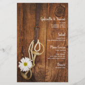 デイジー&ホースビットカントリー西結婚のメニュー (正面)