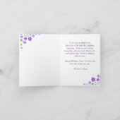 デイジー、ホープ信仰愛ママの誕生日カード カード (内部)