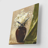 デイジー、ポール・フィッシャー スクエア壁時計 (傾斜)