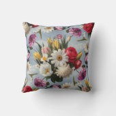 デイジー、ライリー、チューリップ クッション (裏面)