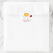 デイジー&レディバグギフトパーティー好意ラベルステッカー ラウンドシール (バッグ)