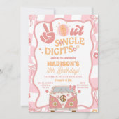 デイジー&レトロヴァンパステルグルービーバースデーパーティー 招待状 (正面)