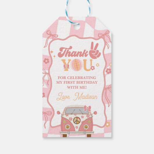 デイジー&レトロヴァンパステルグルーヴィー1st誕生日 ギフトタグ (裏面)