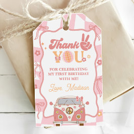 デイジー&レトロヴァンパステルグルーヴィー1st誕生日 ギフトタグ