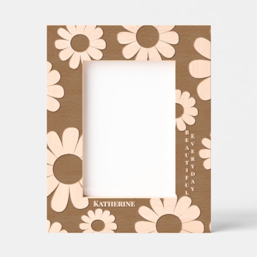 デイジー レーザー彫刻フレーム (正面)