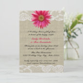 デイジー&レースブライダルシャワー 招待状 (スタンド正面)