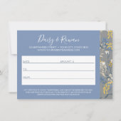 デイジー&ローワンワイルドフラワーギフト証明書カード 招待状 (裏面)