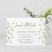 デイジー・ワイルドフラワーズ ブライダルシャワーブランチ ご招待 招待状 (スタンド正面)