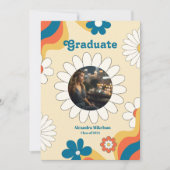 デイジー 卒業おめでとう 招待状 (正面)