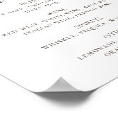 デイジー。国のフローラス結婚クリプトのドリンクバー ポスター (角)