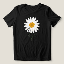デイジー 女性 ミニマリスト グラフィック Tシャツ