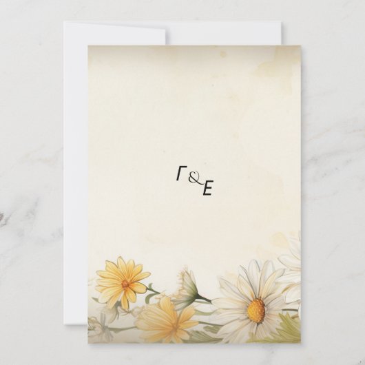 デイジー 招待状 (裏面)