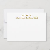 デイジー 招待状 (裏面)