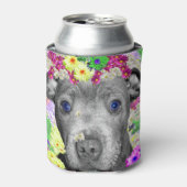 デイジー（犬）スタッフォードブル・テリア・パピー 缶クーラー (缶正面)