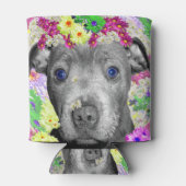 デイジー（犬）スタッフォードブル・テリア・パピー 缶クーラー (裏面)