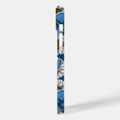 デイジー、白い野生の花と青い蝶 Case-Mate iPhoneケース (裏面 / 左)