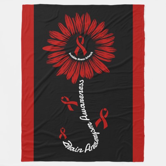 デイジー...脳動脈瘤 フリースブランケット (正面)