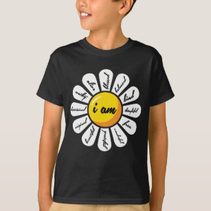 デイジー-花の陽性の断言 Tシャツ