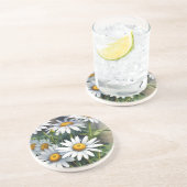 デイジー 花束 エレガント 水彩 コースター (側面)