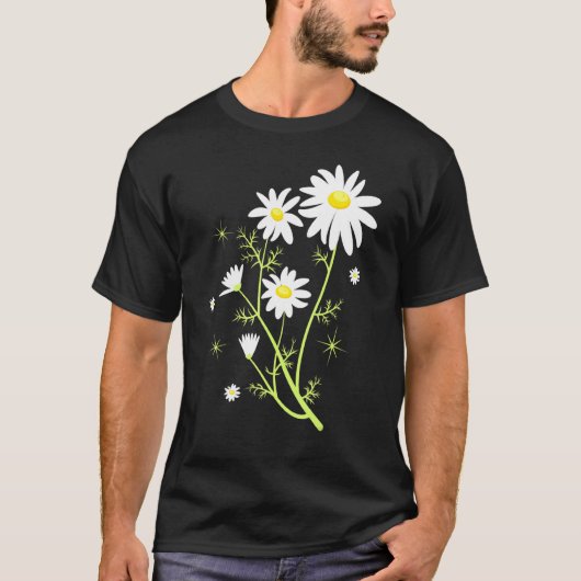 デイジー 花 ガーデニング 庭師 植物 フラワー Tシャツ (正面)