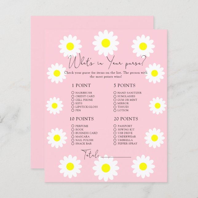 デイジー – 財布ゲームの中の何 (正面/裏面)