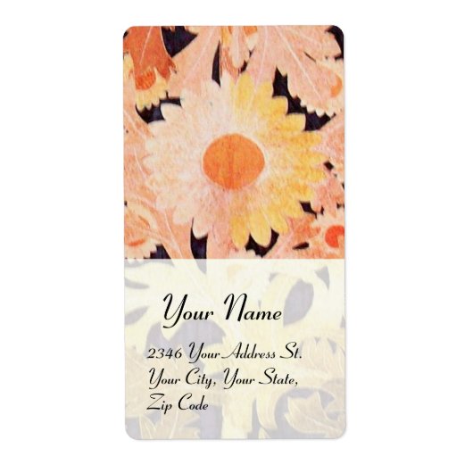 デイジー、赤ピンク白ブラック ラベル (正面)