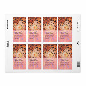 デイジー、赤茶色の青黒 ラベル (フルシート)