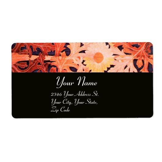 デイジー、赤褐色の黒 ラベル (正面)