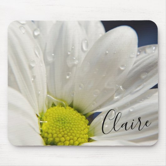 デイジー（露点付き） マウスパッド (正面)