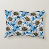 デイジー、青い花の野生の花 アクセントクッション (裏面)