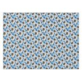 デイジー、青い花の野生の花 テーブルクロス (正面(横))