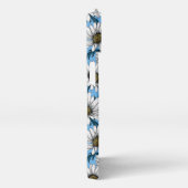 デイジー、青い花の野生の花 iPhoneケース (右側面)