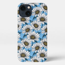 デイジー、青い花の野生の花 iPhone 13ケース