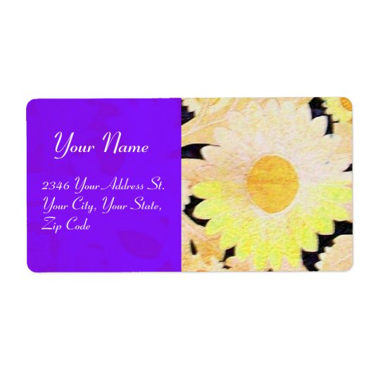 デイジー、青い黄色の黒 ラベル (正面)