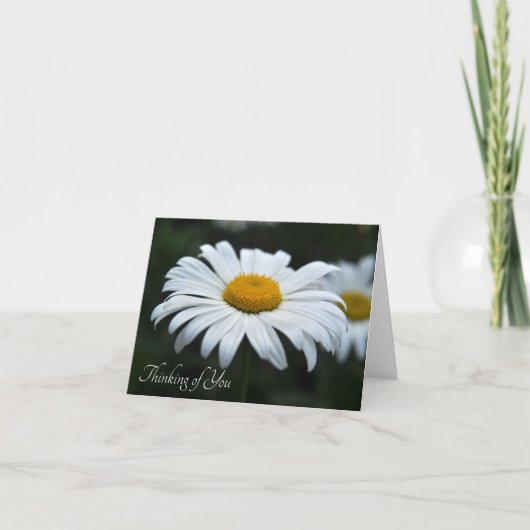 デイジー-顔アップ ノートカード (正面)