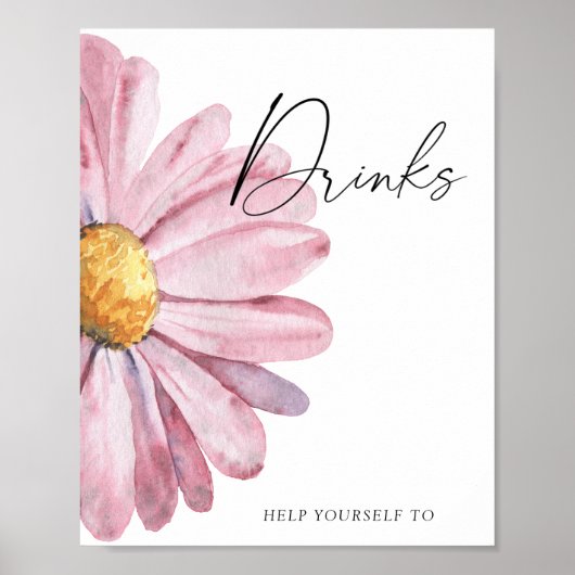 デイジー- Drinks Poster ポスター (正面)
