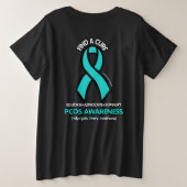 デイジー...PCOS プラスサイズTシャツ (デザイン裏面)