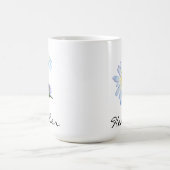 デイジー Pretty カスタム 名入れ コーヒーマグカップ (中央)